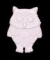 Preview: Kids button as owls made of plastic in white 17 mm 0,67 inch